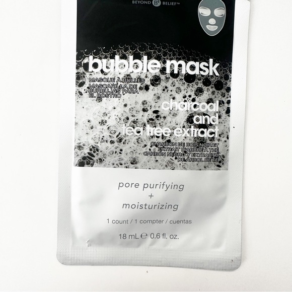 Beyond Belief Bubble Mask Charcoal and Tea Tree Extract Pore Purify Face Mask - Picture 2 of 3